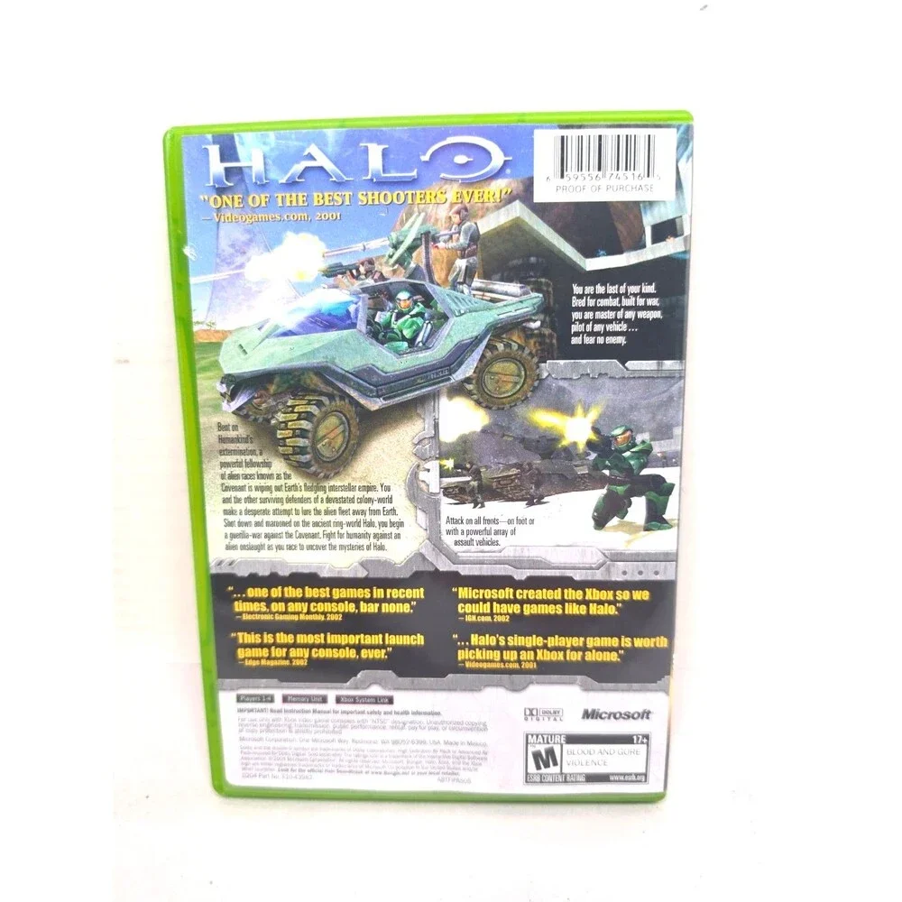 Halo: Combat Evolved (Microsoft Xbox, 2001) (CIB) Game of The Year No Manual